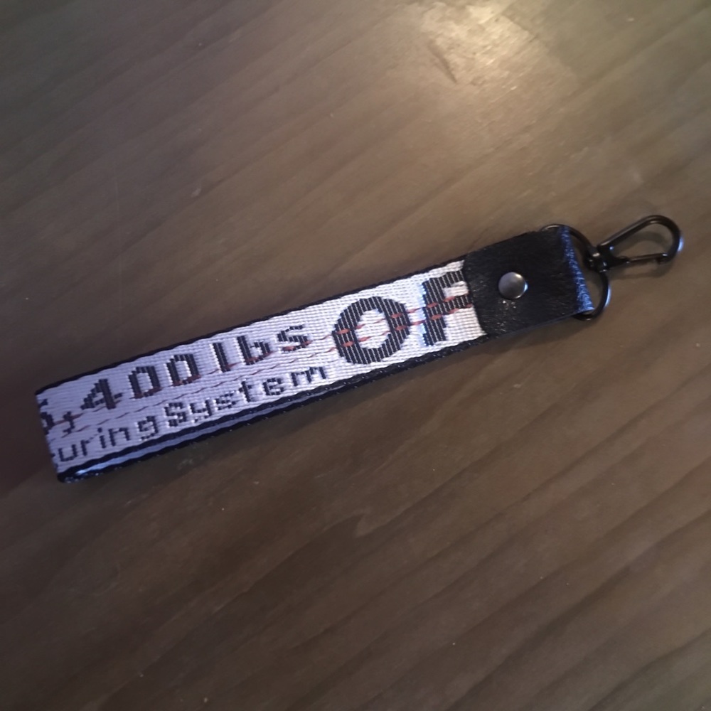 Off white keychain not real